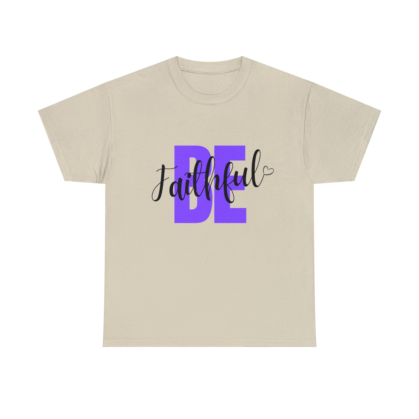 Purple Faithful Unisex Heavy Cotton Tee