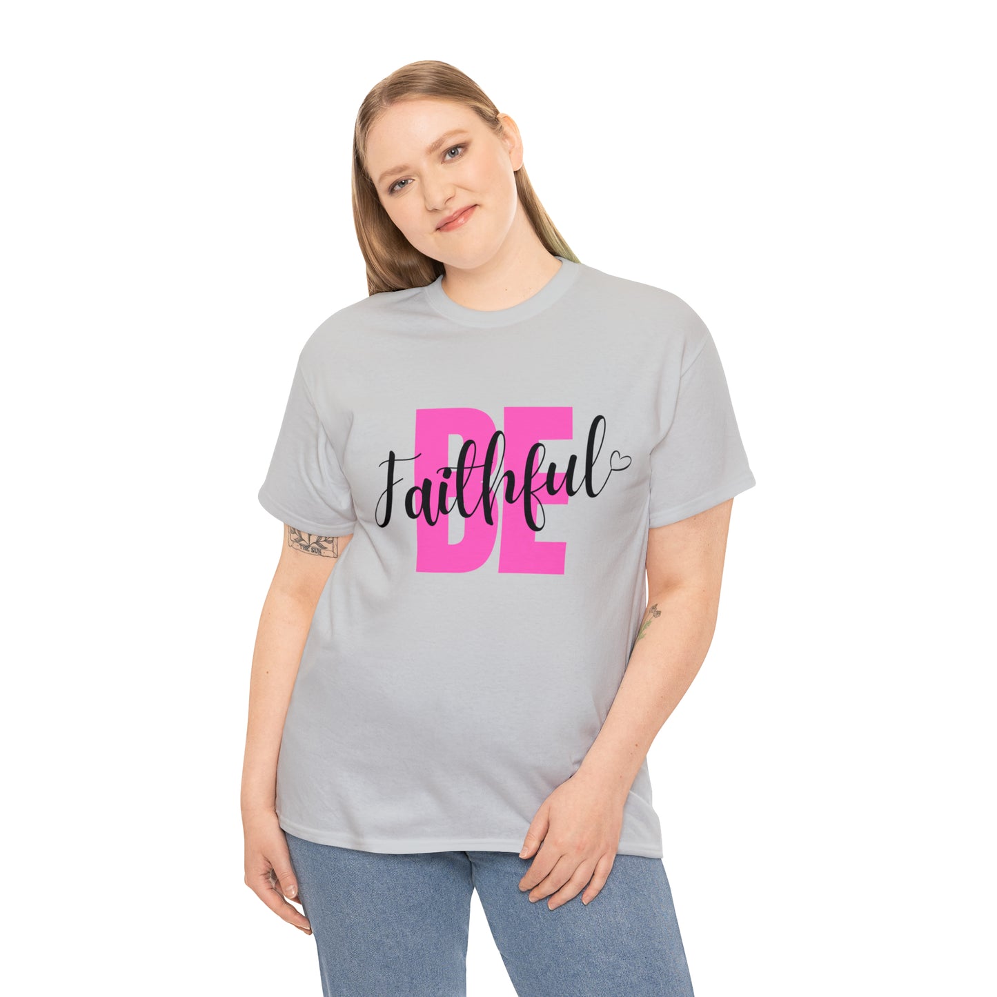 Pink Faithful Unisex Heavy Cotton Tee