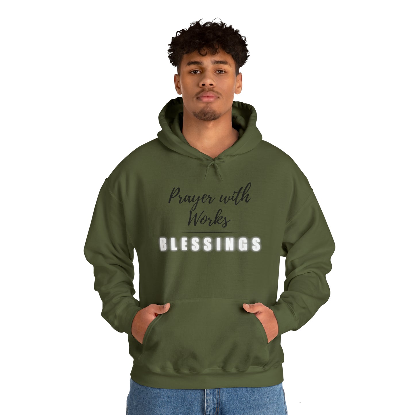 Prayers with Works=Blessings hoodie