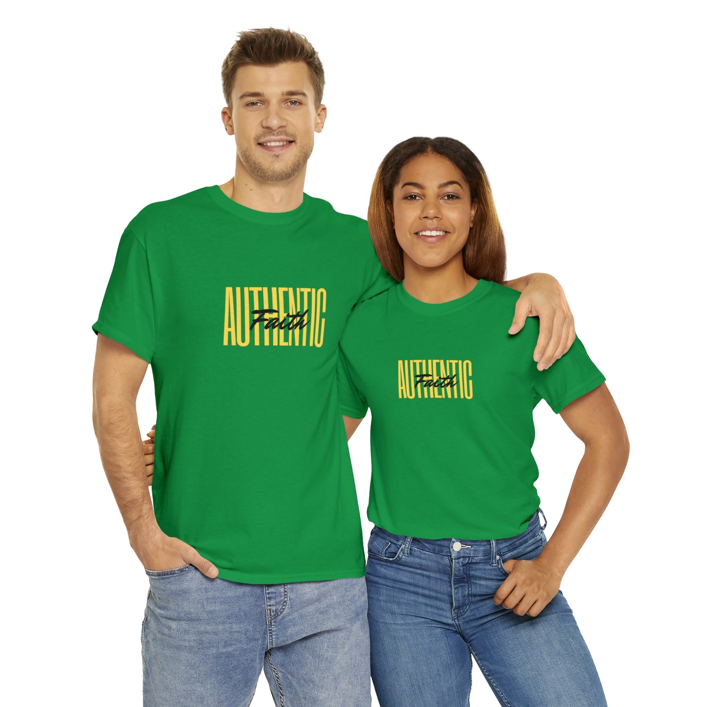 Simple Yellow Authentic Unisex Heavy Cotton Tee