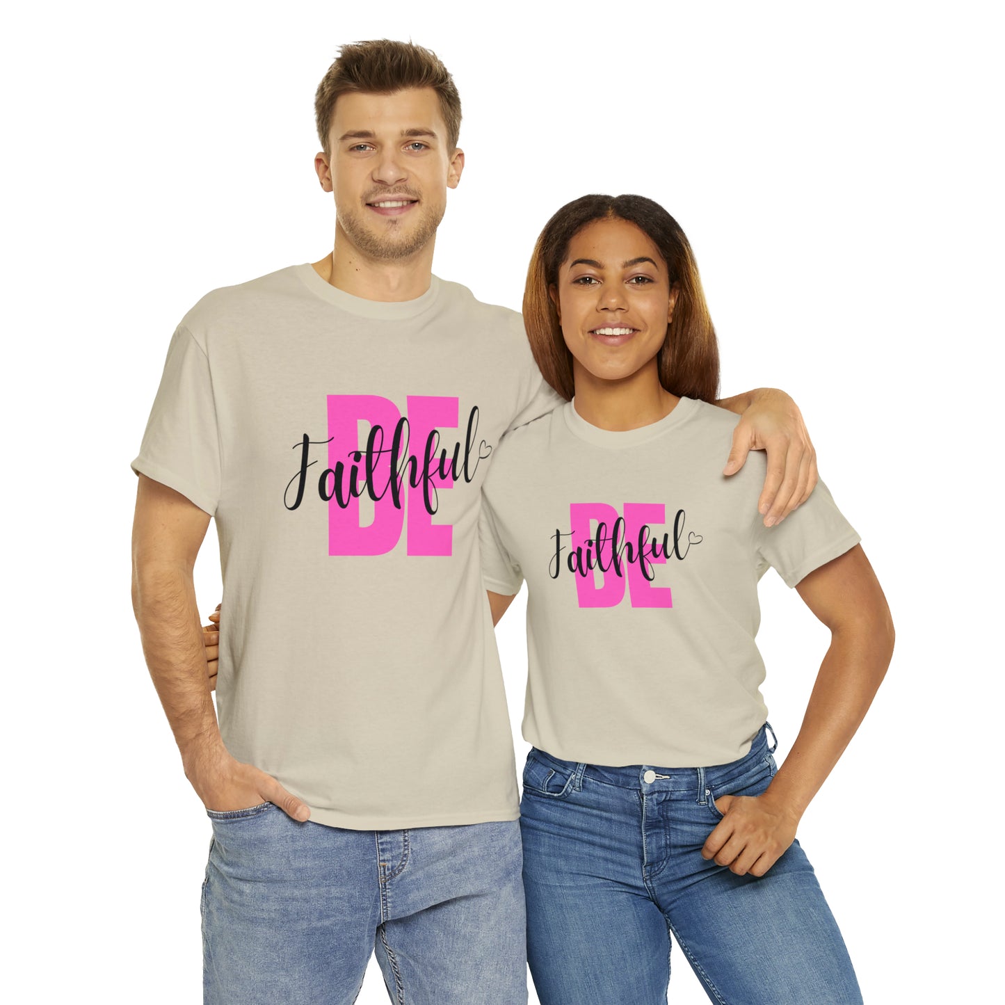 Pink Faithful Unisex Heavy Cotton Tee