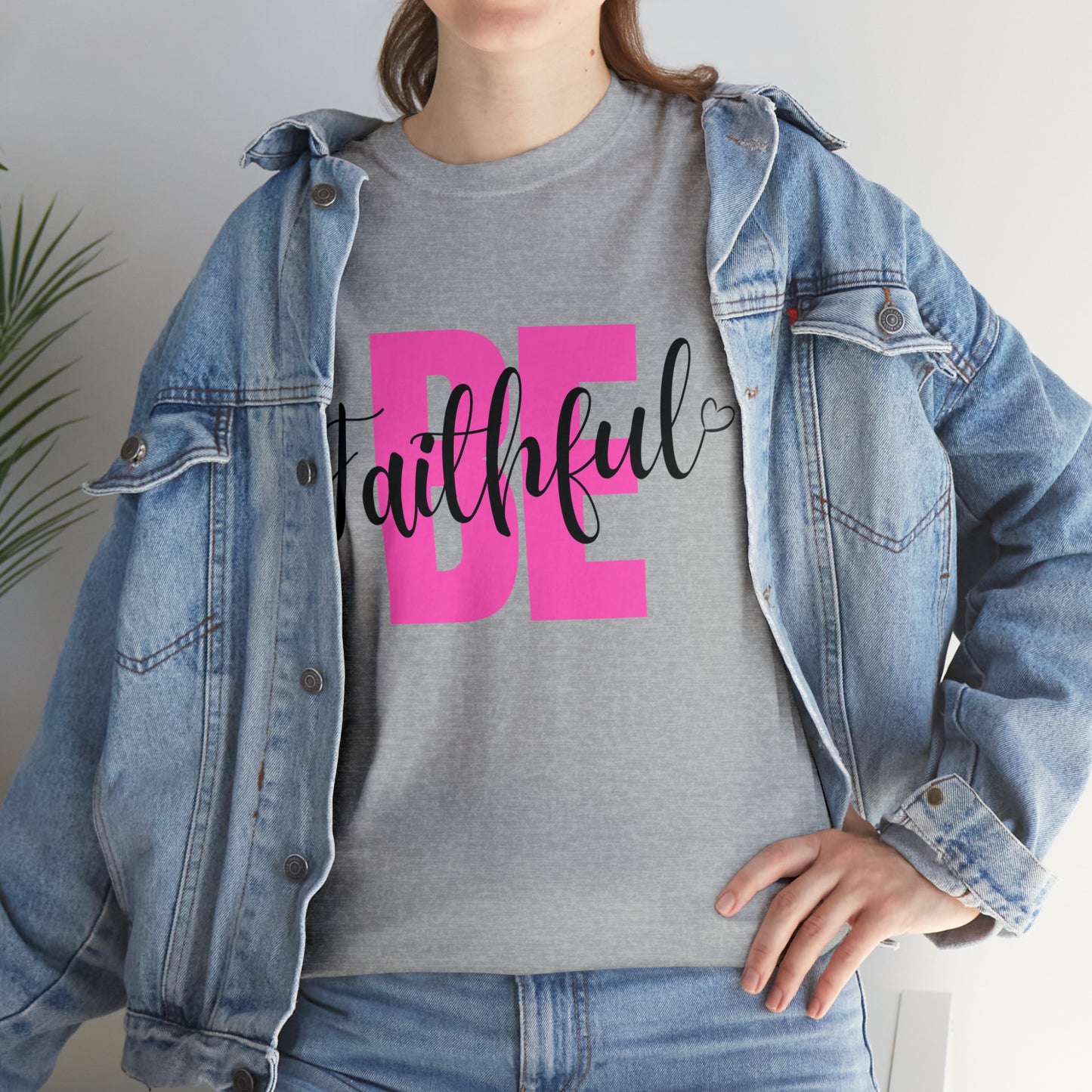 Pink Faithful Unisex Heavy Cotton Tee