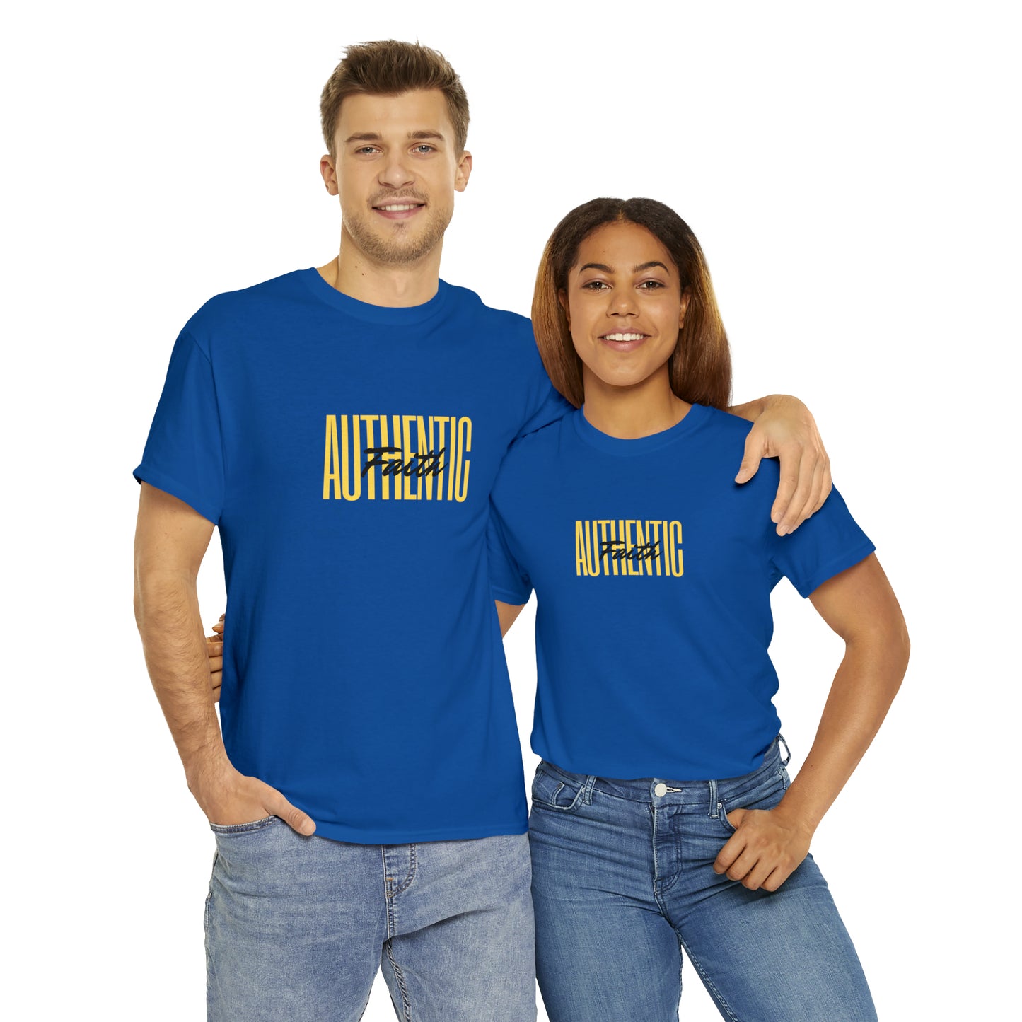 Simple Yellow Authentic Unisex Heavy Cotton Tee
