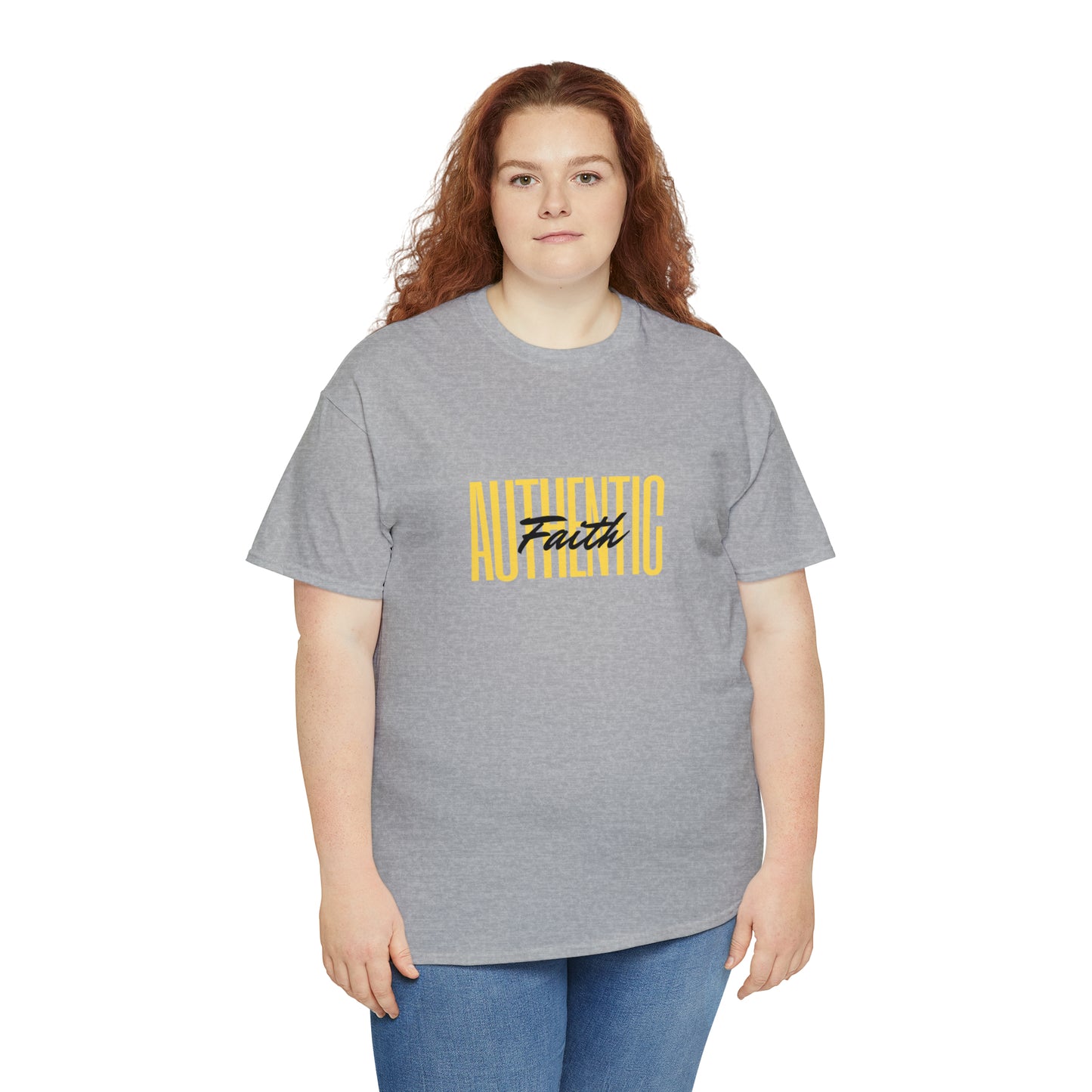 Simple Yellow Authentic Unisex Heavy Cotton Tee