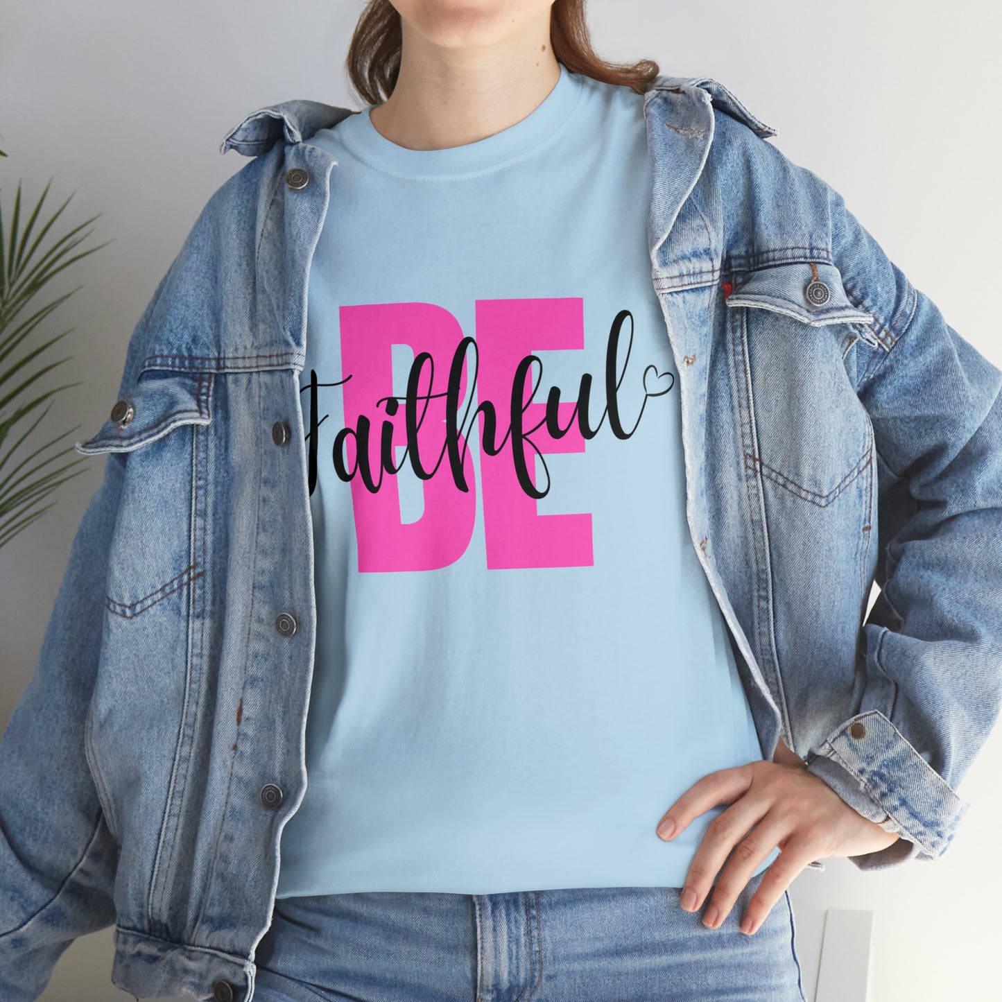 Pink Faithful Unisex Heavy Cotton Tee