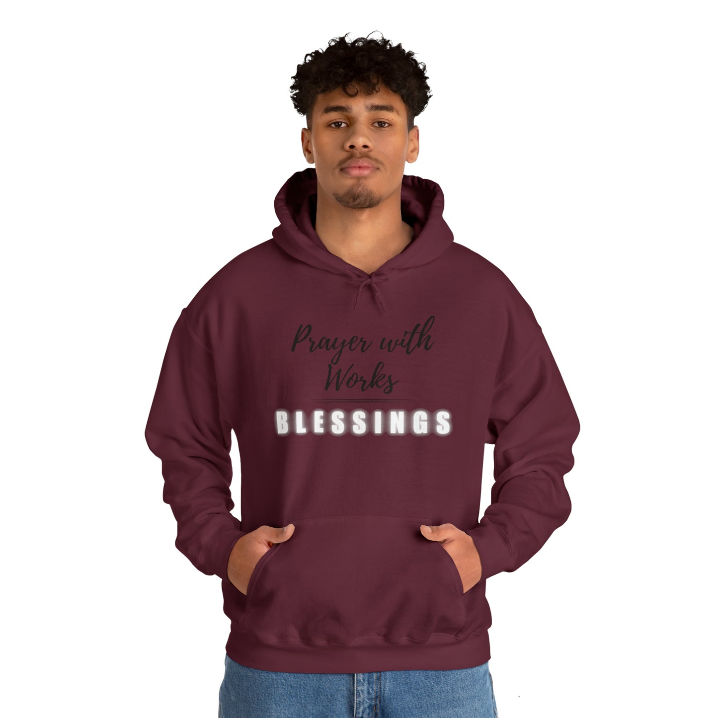 Prayers with Works=Blessings hoodie