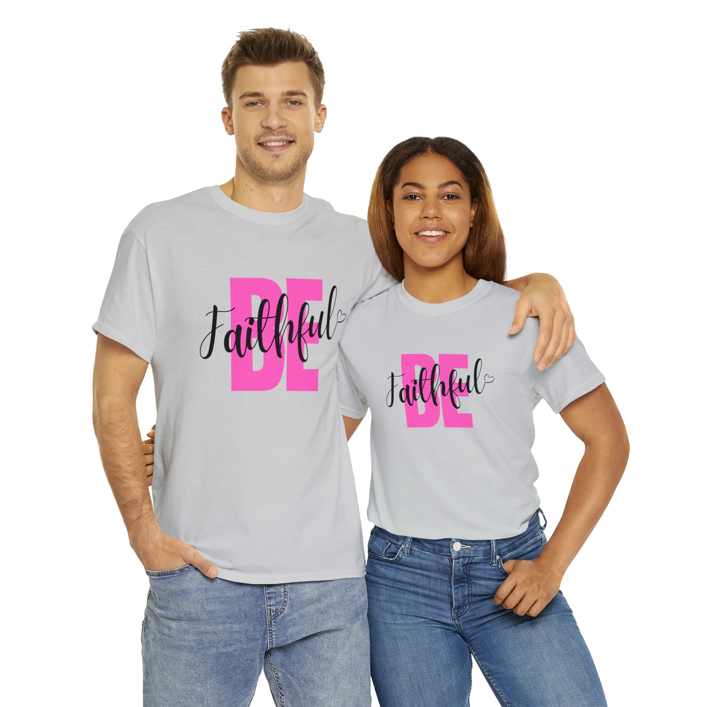 Pink Faithful Unisex Heavy Cotton Tee